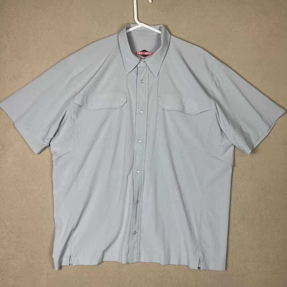 Tru Spec Shirt Mens Extra Large‎ Gray Button Up Work Uniform Tactical Adult